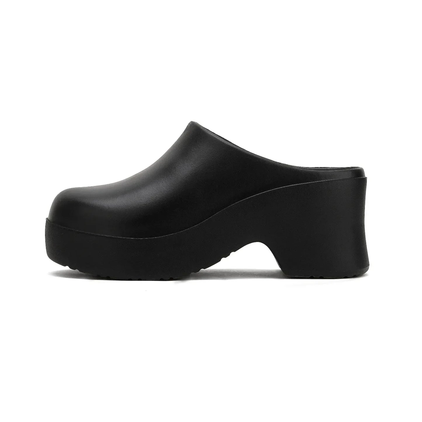 Women's Thick Heel Sandals EVA Half Wrapped Slip-On High Heels Comfortable Summer Slippers Trendy Ins Style Cross-Border Shoes